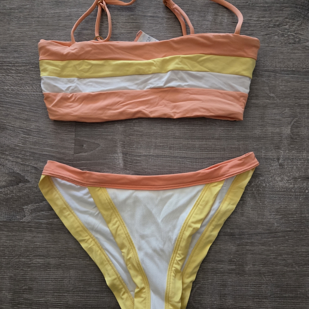 L*Space Peach and Lemon Bikini Set